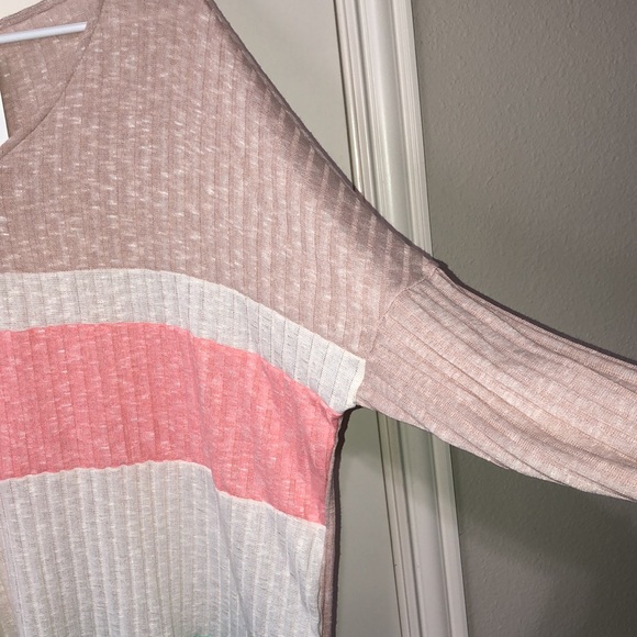 Hapatics Color Block Light Weight Shirt Sweater Size Large New - Picture 7 of 7